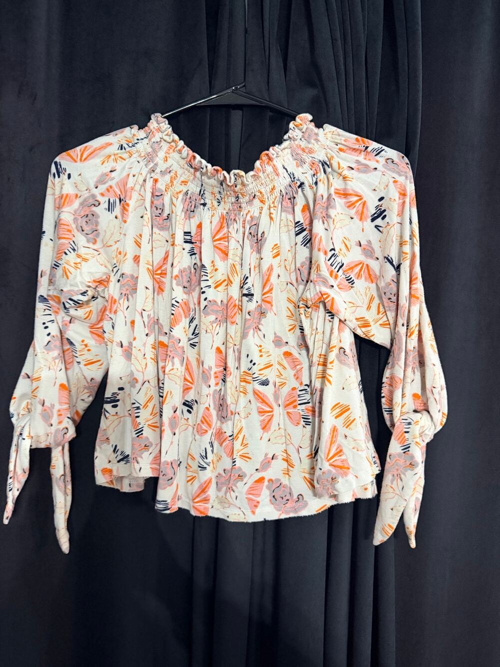 Free people smocked off the shoulder top